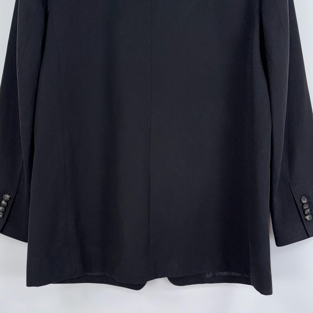 Everlane The Tencel Oversized Blazer Women's Size 10 Black Preppy Modern - Picture 9 of 15